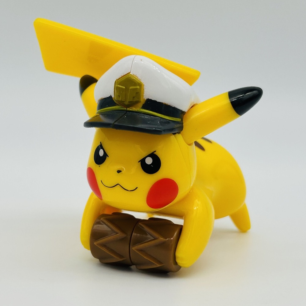 Pokemon Captain Pikachu Roller Mcdonald's Happy Set Pocket Monster Figure Japan